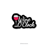 Wine O'Clock - Daaru Collection Sticker - The Toon Store