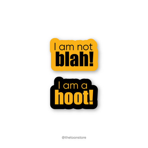 I am not blah! I am a hoot! - FRIENDS Sticker - The Toon Store