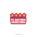 FC Bayern Munchen Text - Football Fanatic Collection Sticker - The Toon Store