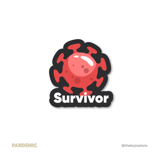Survivor - Coronavirus Sticker - The Toon Store