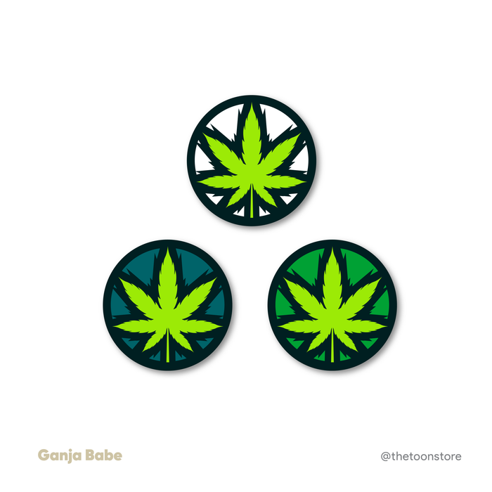 Leaf - Weed Sticker - The Toon Store