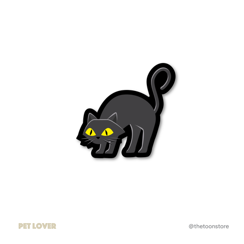 Black Cat - Pet Lover Sticker - The Toon Store