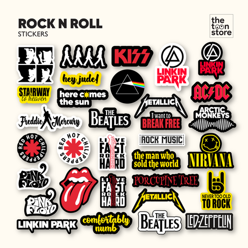 Rock N Roll Stickers Set