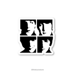 The Beatles Artist Faces - Rock N Roll Sticker - The Toon Store