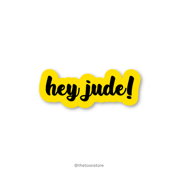 Hey Jude! - Rock N Roll Sticker - The Toon Store