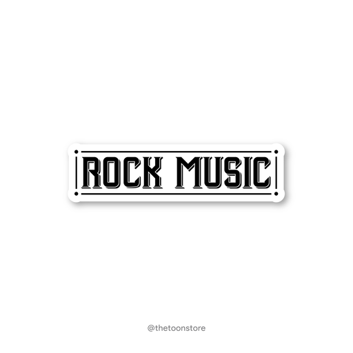 Rock Music - Rock N Roll Sticker - The Toon Store
