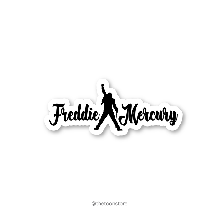 Freddie Mercury Queen - Rock N Roll Sticker - The Toon Store
