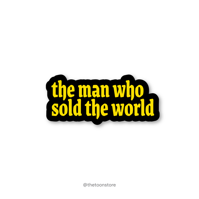 The man who sold the world by Nirvana - Rock N Roll Sticker - The Toon Store