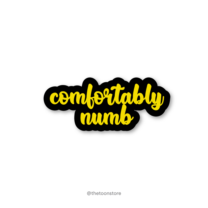 Comfortably numb by Pink Floyd - Rock N Roll Sticker - The Toon Store