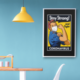 Stay strong and fight coronavirus Poster