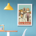 Real heroes Covid Poster