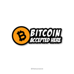 Bitcoin accepted here