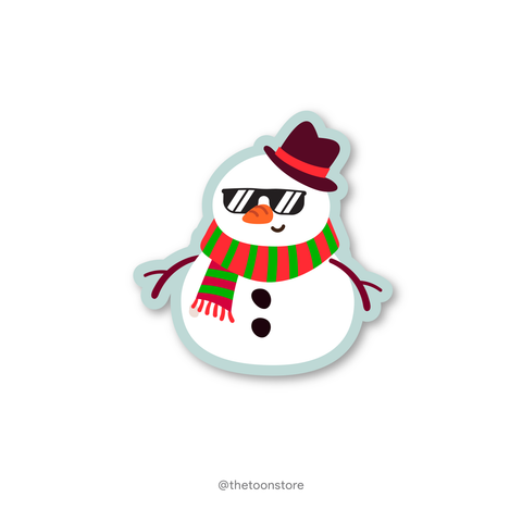 Snowman - Christmas Sticker - The Toon Store