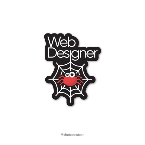 Web Designer - Developer Collection Sticker - The Toon Store