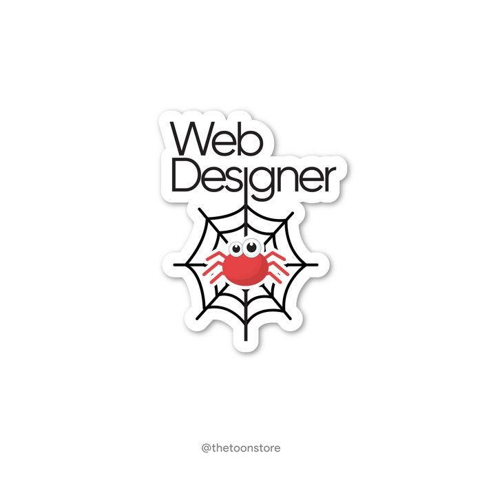 Web Designer - Developer Collection Sticker - The Toon Store