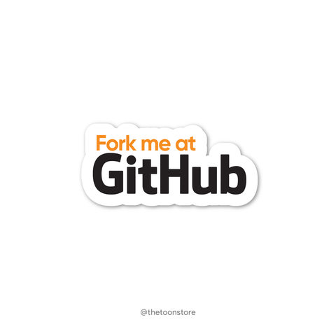 Fork me at Github - Developer Collection Sticker - The Toon Store