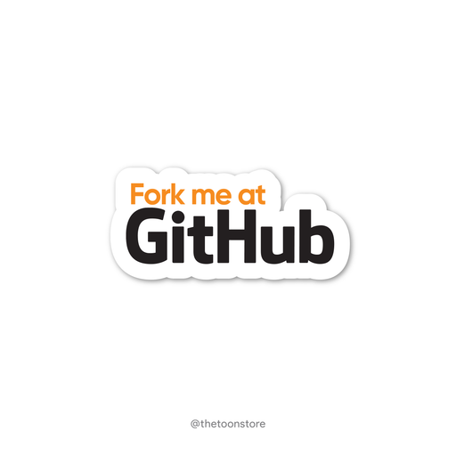 Fork me at Github - Developer Collection Sticker - The Toon Store