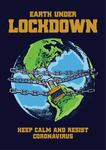 Earth under lockdown Covid Poster