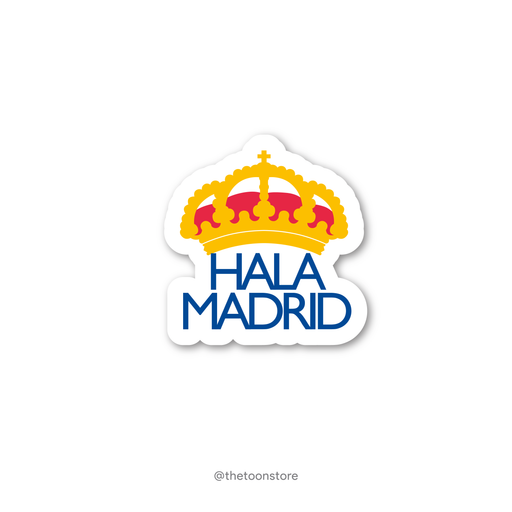 Hala Madrid - Football fanatic collection Sticker - The Toon Store