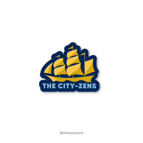 The city-zens Manchester City- Football fanatic collection Sticker - The Toon Store