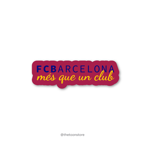 FC Barcelona - Football fanatic collection Sticker - The Toon Store