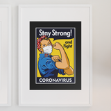 Stay strong and fight coronavirus Poster