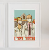 Real heroes Covid Poster