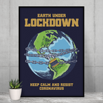 Earth under lockdown Covid Poster