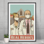 Real heroes Covid Poster