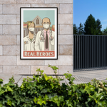 Real heroes Covid Poster