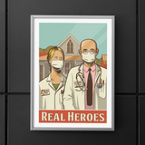 Real heroes Covid Poster