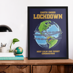 Earth under lockdown Covid Poster