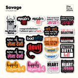 Savage Stickers Set Sticker - The Toon Store