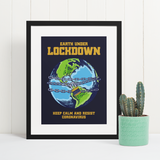 Earth under lockdown Covid Poster