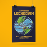 Earth under lockdown Covid Poster