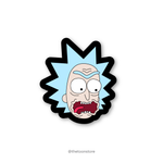 Rick angry face - Rick and Morty