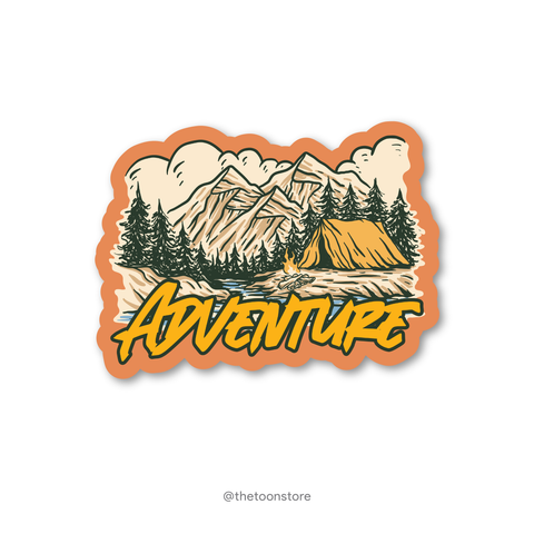 Adventure Travel Sticker