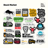 Stock Market Stickers Set Sticker - The Toon Store