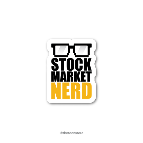 Stock market nerd - Stock Market Collection Sticker - The Toon Store