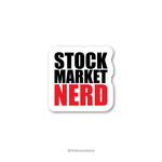 Stock market nerd text - Stock Market Collection Sticker - The Toon Store