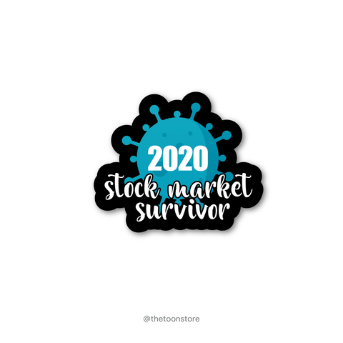 2020 stock market survivor - Stock Market Collection Sticker - The Toon Store