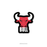 Bull in red - Stock Market Collection Sticker - The Toon Store