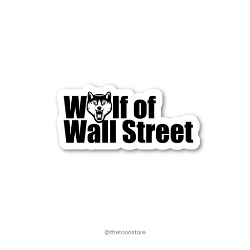 Wolf of wall street - Stock Market Collection Sticker - The Toon Store
