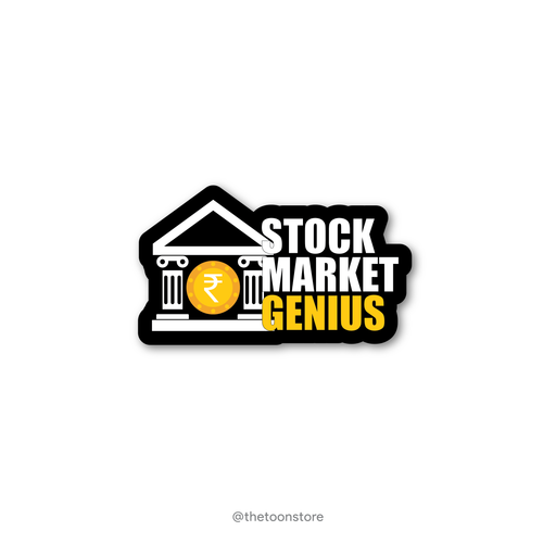 Stock market genius - Stock Market Collection Sticker - The Toon Store
