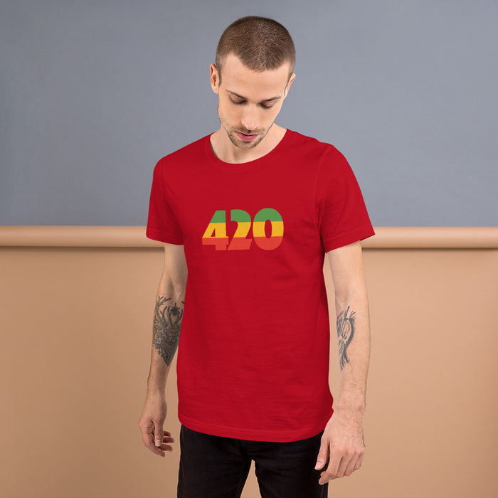 420 Geometric Ganja - Unisex T-Shirt
