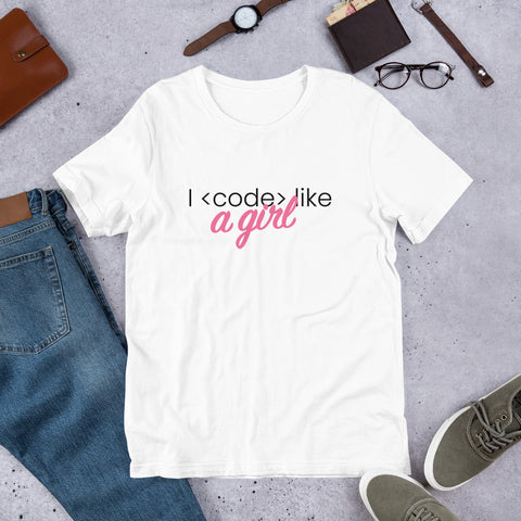 I code like a girl - Unisex T-Shirt